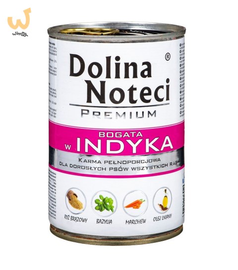 DOLINA NOTECI Premium bogata w indyka - mokra karma dla psa - 400g