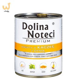 DOLINA NOTECI Premium bogata w kaczkę z dynią - mokra karma dla psa - 800g