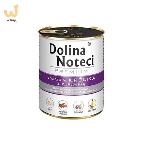 DOLINA NOTECI Premium bogata w królika z żurawiną - mokra karma dla psa - 800 g