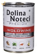 DOLINA NOTECI Premium bogata w wołowinę - mokra karma dla psa - 400 g