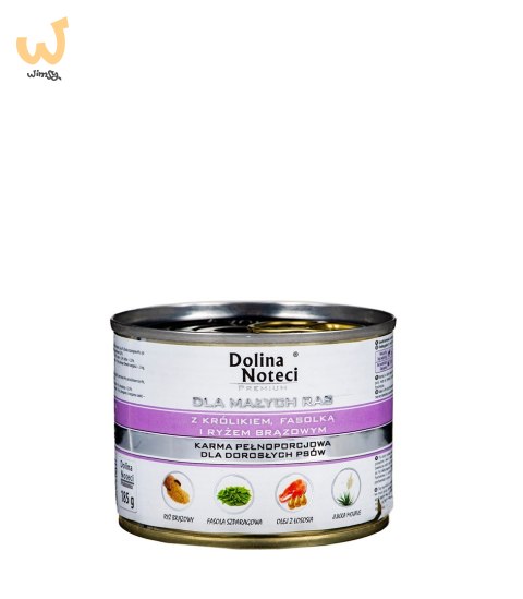 DOLINA NOTECI Premium z Królikiem, fasolką i ryżem - mokra karma dla psów dorosłych ras małych - 185g DOLINA NOTECI Premium z Królikiem, fasolką i ryżem - mokra karma dla psów dorosłych ras małych - 185g