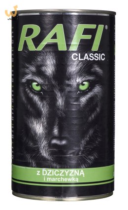 DOLINA NOTECI Rafi Classic z dziczyzną i marchewką - mokra karma dla psa - 1240g