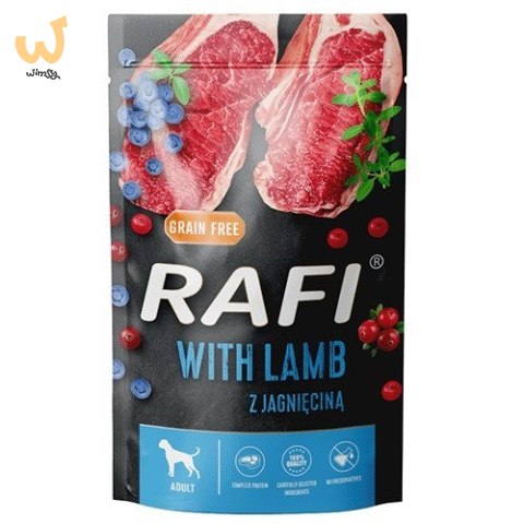 DOLINA NOTECI Rafi Jagnięcina, borówka, żurawina - mokra karma dla psa - 500 g DOLINA NOTECI Rafi Jagnięcina, borówka, żurawina - mokra karma dla psa - 500 g