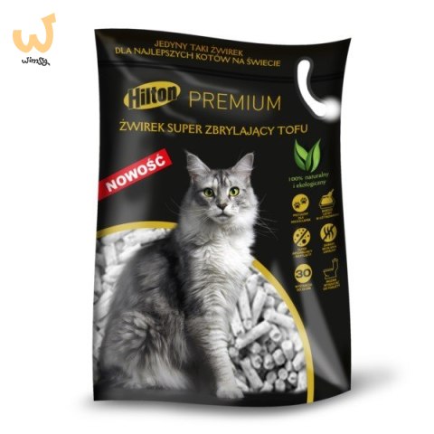 HILTON Tofu Super zbrylający - żwirek dla kota - 5 l /2,5 kg HILTON Tofu Super zbrylający - żwirek dla kota - 5 l /2,5 kg