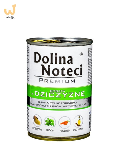 Karma DOLINA NOTECI Premium Dziczyzna (0,40 kg ) Karma DOLINA NOTECI Premium Dziczyzna (0,40 kg )