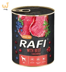 Karma Rafi dla psa wołowina borówki żurawina 800g