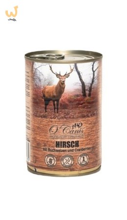 O'CANIS Jeleń z kaszą gryczaną - mokra karma dla psa - 400 g