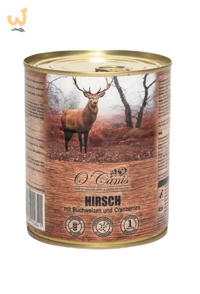 O'CANIS Jeleń z kaszą gryczaną - mokra karma dla psa - 800 g O'CANIS Jeleń z kaszą gryczaną - mokra karma dla psa - 800 g
