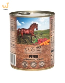 O'CANIS Konina z warzywami i siemieniem - mokra karma dla psa - 800 g