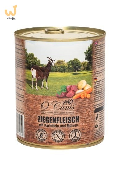 O'CANIS Koza z ziemniakami, pietruszką i marchewką - mokra karma dla psa - 800 g O'CANIS Koza z ziemniakami, pietruszką i marchewką - mokra karma dla psa - 800 g