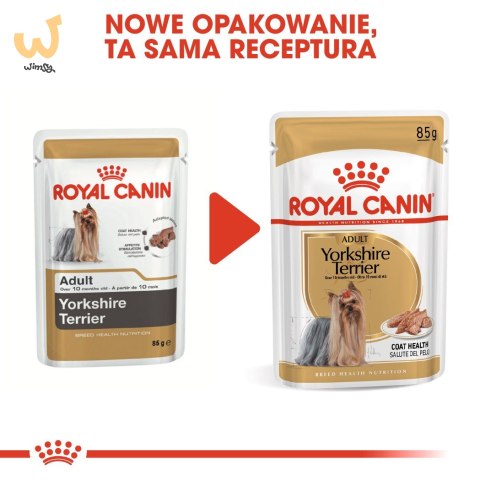 ROYAL CANIN BHN Yorkshire Terrier Adult - mokra karma dla psa dorosłego - 12x85g ROYAL CANIN BHN Yorkshire Terrier Adult - mokra karma dla psa dorosłego - 12x85g