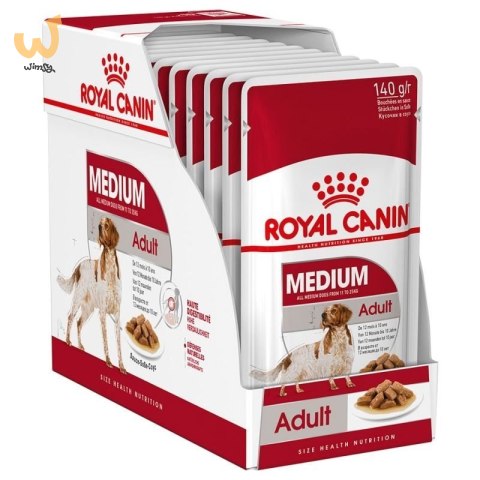 ROYAL CANIN SHN Medium Adult w sosie - mokra karma dla psa dorosłego - 10x140 g ROYAL CANIN SHN Medium Adult w sosie - mokra karma dla psa dorosłego - 10x140 g
