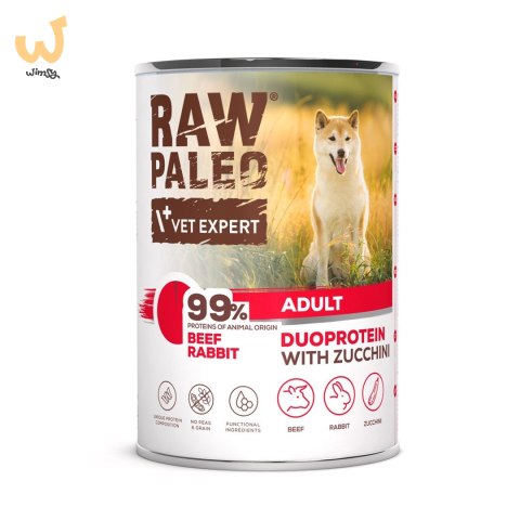 Raw Paleo Beef&Rabbit Adult Can 400g Raw Paleo Beef&Rabbit Adult Can 400g