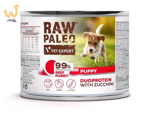 Raw Paleo Beef&Rabbit Puppy Can 200g Raw Paleo Beef&Rabbit Puppy Can 200g