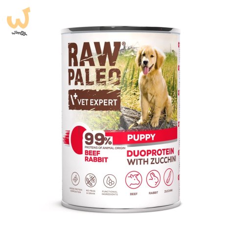 Raw Paleo Beef&Rabbit Puppy Can 400g Raw Paleo Beef&Rabbit Puppy Can 400g