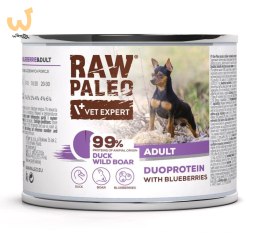 Raw Paleo Duck&Boar Adult Can 200g