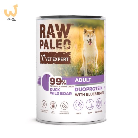 Raw Paleo Duck&Boar Adult Can 400g Raw Paleo Duck&Boar Adult Can 400g