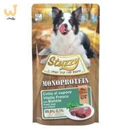STUZZY dla psów Grain Free Monoprotein Cielęce z Boćwiną 150g