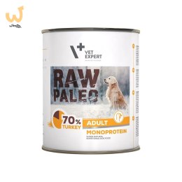 VetExpert Raw Paleo Indyk Adult Can 800g