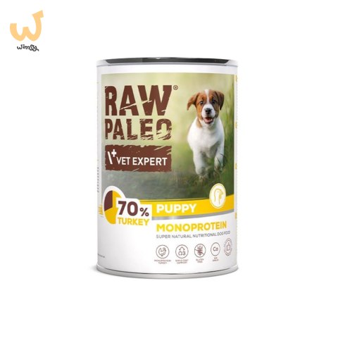 VetExpert Raw Paleo Indyk Puppy Can 400g