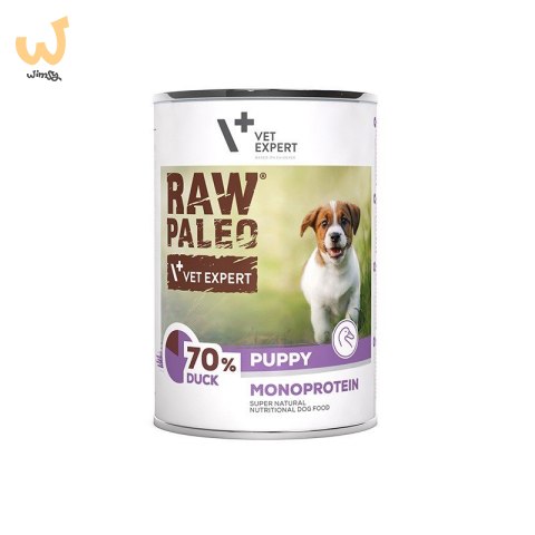 VetExpert Raw Paleo Kaczka Puppy Can 400g