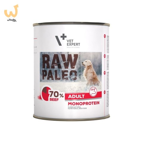 VetExpert Raw Paleo Wołowina Adult Can 800g VetExpert Raw Paleo Wołowina Adult Can 800g