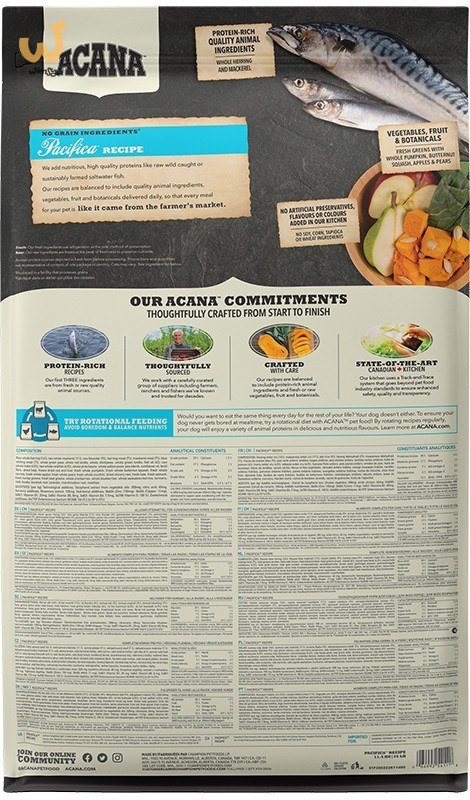 ACANA Highest Protein Pacifica Dog - sucha karma dla psa - 11,4 kg ACANA Highest Protein Pacifica Dog - sucha karma dla psa - 11,4 kg