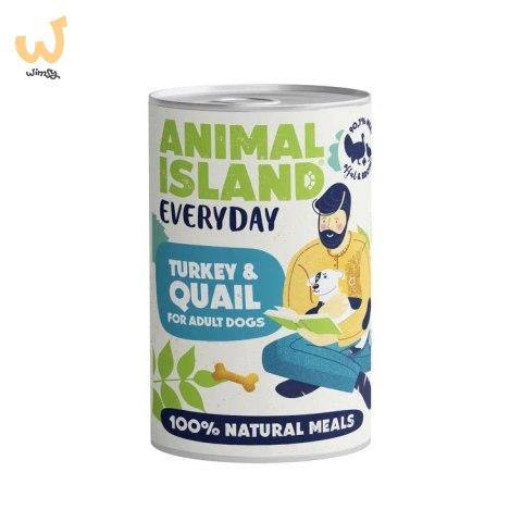 ANIMAL ISLAND Indyk i przepiórka - Karma mokra dla psów - 400g ANIMAL ISLAND Indyk i przepiórka - Karma mokra dla psów - 400g