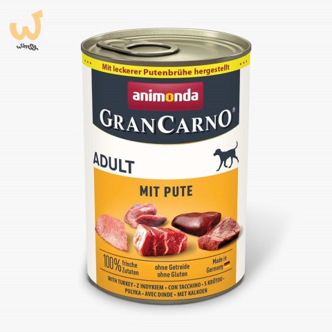ANIMONDA GranCarno Adult Mięso z indyka 400g ANIMONDA GranCarno Adult Mięso z indyka 400g