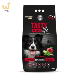 BIOFEED TASTY DOGS LIFE ADULT M&L WITH BEEF 12KG