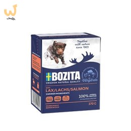 BOZITA Mięsne kawałki z łososiem w galaretce 370g