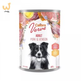 CALIBRA DOG VERVE GF ADULT PORK & VENISON- mokra karma dla psa - 400G