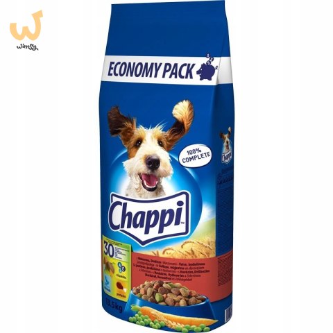 CHAPPI z wołowiną, drobiem i warzywami - sucha karma dla psa - 13,5 kg CHAPPI z wołowiną, drobiem i warzywami - sucha karma dla psa - 13,5 kg