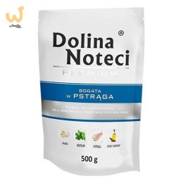 DOLINA NOTECI Premium bogata w pstrąga - mokra karma dla psa - 500g