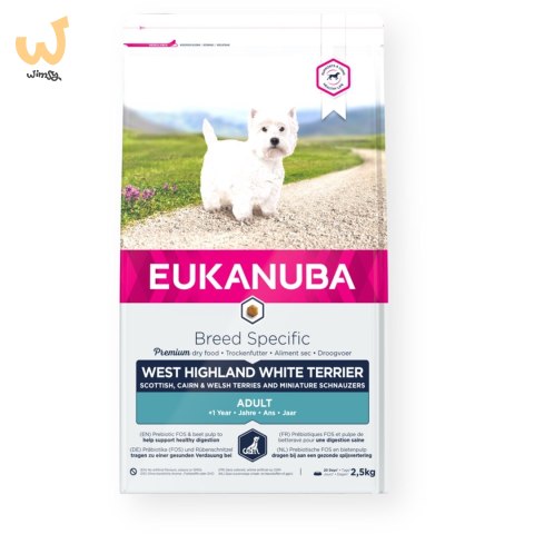 EUKANUBA Adult West Highland White Terrier - sucha karma dla psa - 2,5 kg EUKANUBA Adult West Highland White Terrier - sucha karma dla psa - 2,5 kg