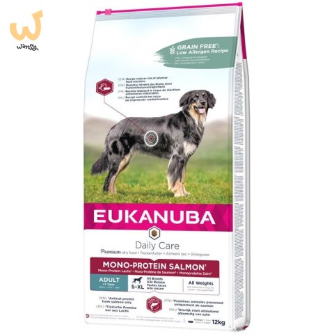 EUKANUBA Daily Care Adult Mono Protein Łosoś - sucha karma dla psa - 12 kg EUKANUBA Daily Care Adult Mono Protein Łosoś - sucha karma dla psa - 12 kg