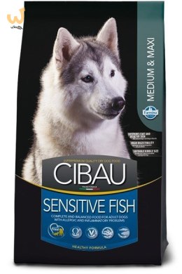 FARMINA Cibau Sensitive Fish Medium & Maxi - sucha karma dla psa - 12 kg