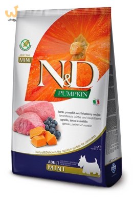 FARMINA N&D Pumpkin Lamb & Blueberry Adult Mini - sucha karma dla psa - 7 kg