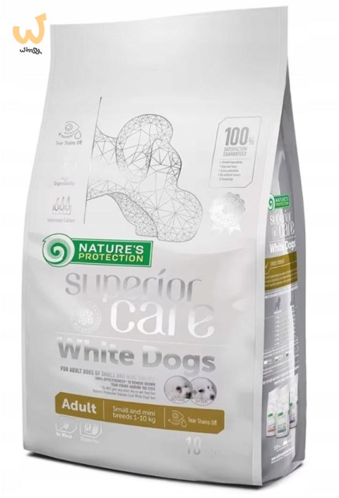 Nature's Protection White Dogs Adult Small and Mini Breeds with Jagnięcina 10kg