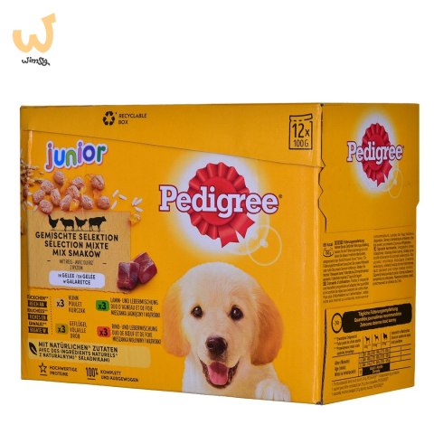 PEDIGREE Junior Wybór smaków w galaretce - mokra karma dla psa - 12x100 g PEDIGREE Junior Wybór smaków w galaretce - mokra karma dla psa - 12x100 g