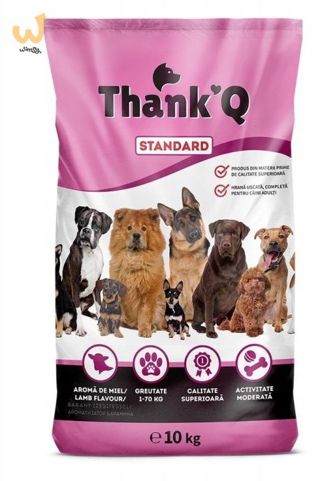 THANK'Q STANDARD Karma dla psa, jagnięcina 10 kg