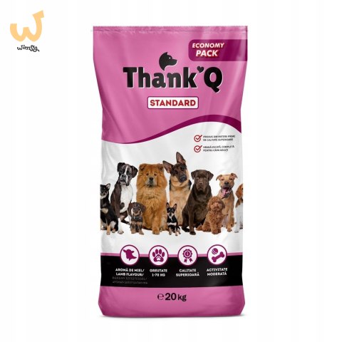 THANK"Q STANDARD Karma dla psa, jagnięcina 20kg THANK"Q STANDARD Karma dla psa, jagnięcina 20kg