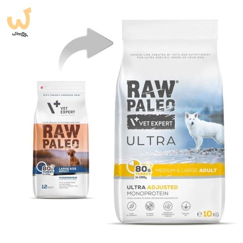 VetExpert Raw Paleo Ultra Indyk Medium&Large Adult 10kg VetExpert Raw Paleo Ultra Indyk Medium&Large Adult 10kg