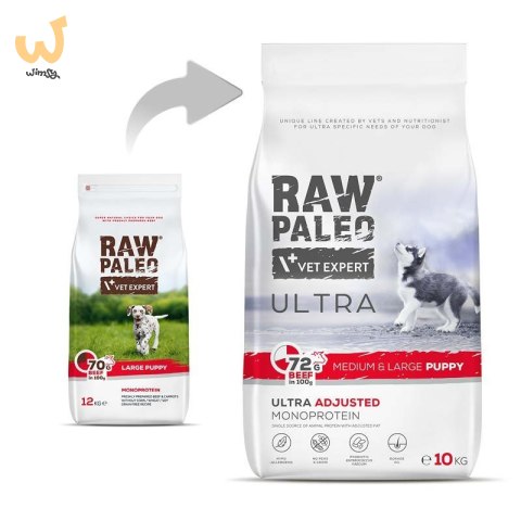 VetExpert Raw Paleo Ultra Wołowina Medium&Large Puppy 10kg VetExpert Raw Paleo Ultra Wołowina Medium&Large Puppy 10kg