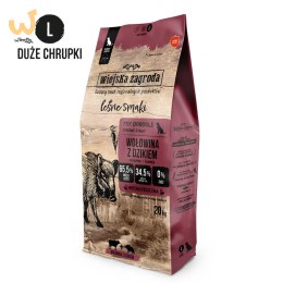 WIEJSKA ZAGRODA Wołowina z dzikiem (dorosły) chrupki L - Karma sucha dla psa - 20kg