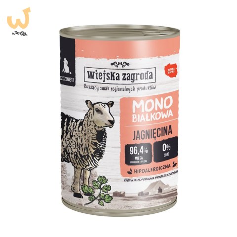 Wiejska Zagroda - Jagnięcina - Szczeniak-400 Wiejska Zagroda - Jagnięcina - Szczeniak-400