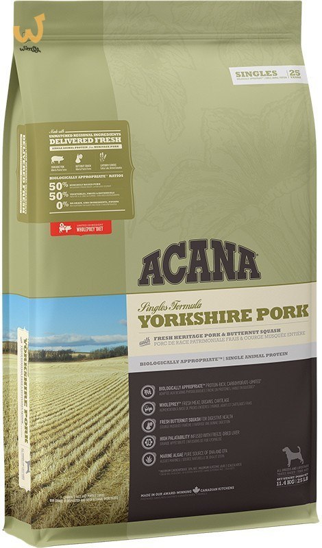 ACANA Singles Yorkshire Pork - sucha karma dla psa - 11,4 kg