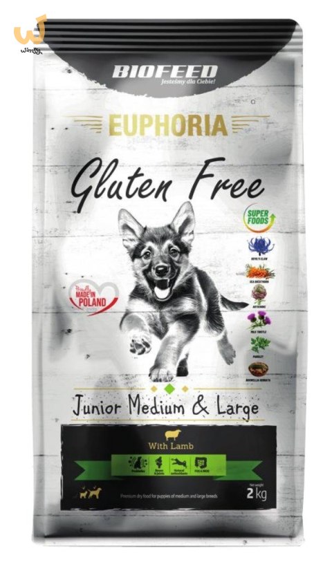 BIOFEED Euphoria G-F MID&MAXI jagnięcina 2kg BIOFEED Euphoria G-F MID&MAXI jagnięcina 2kg