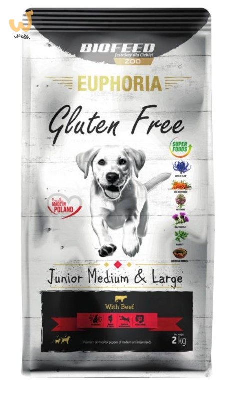 BIOFEED Euphoria G-F MID&MAXI wołowina 2kg BIOFEED Euphoria G-F MID&MAXI wołowina 2kg