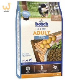 BOSCH Adult Fish & Potato - sucha karma dla psa - 3 kg